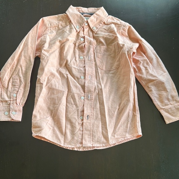 The Children's Place Orange Button Down Shirt Classic Fit - Picture 1 of 3